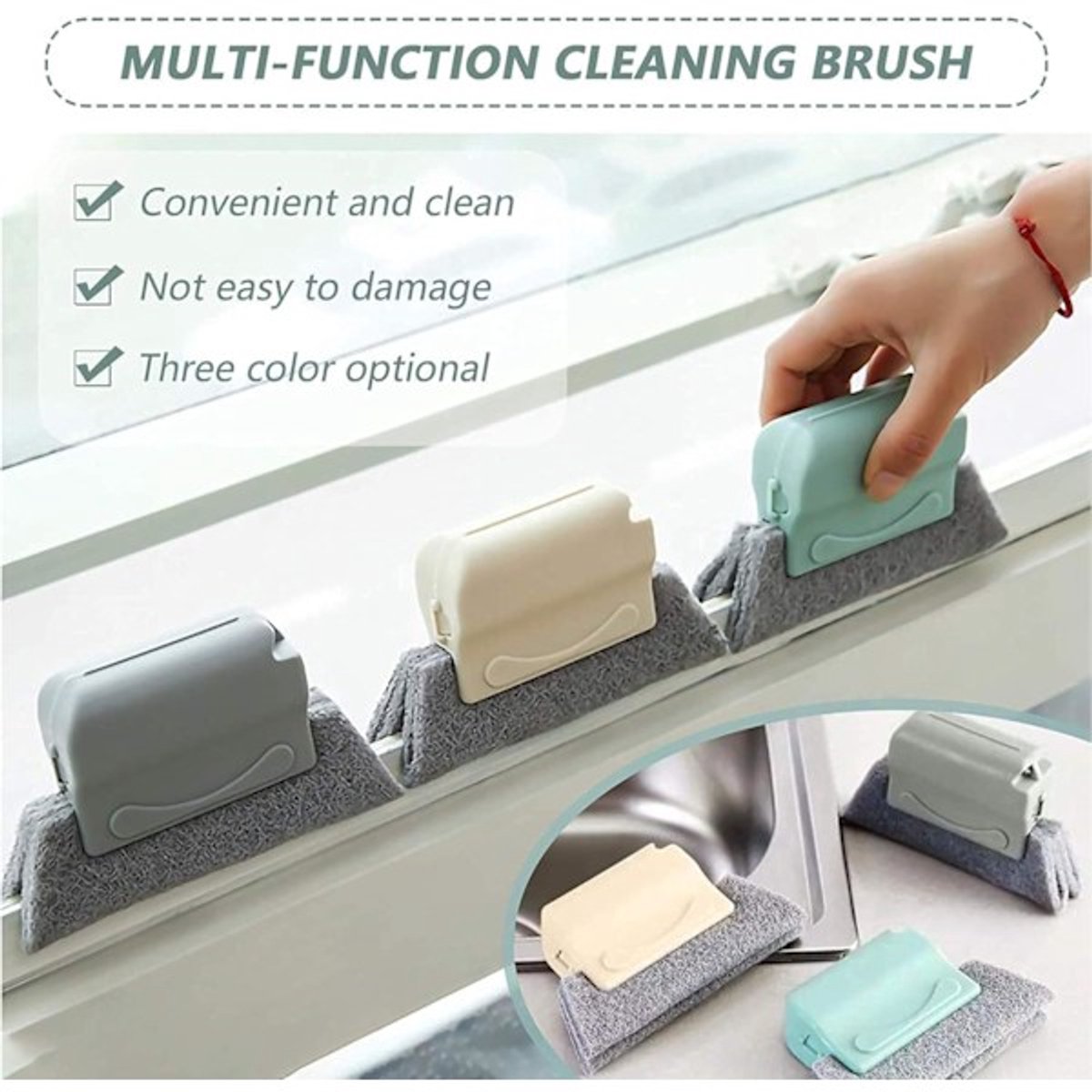Window Track Brushes (Pack of 3)