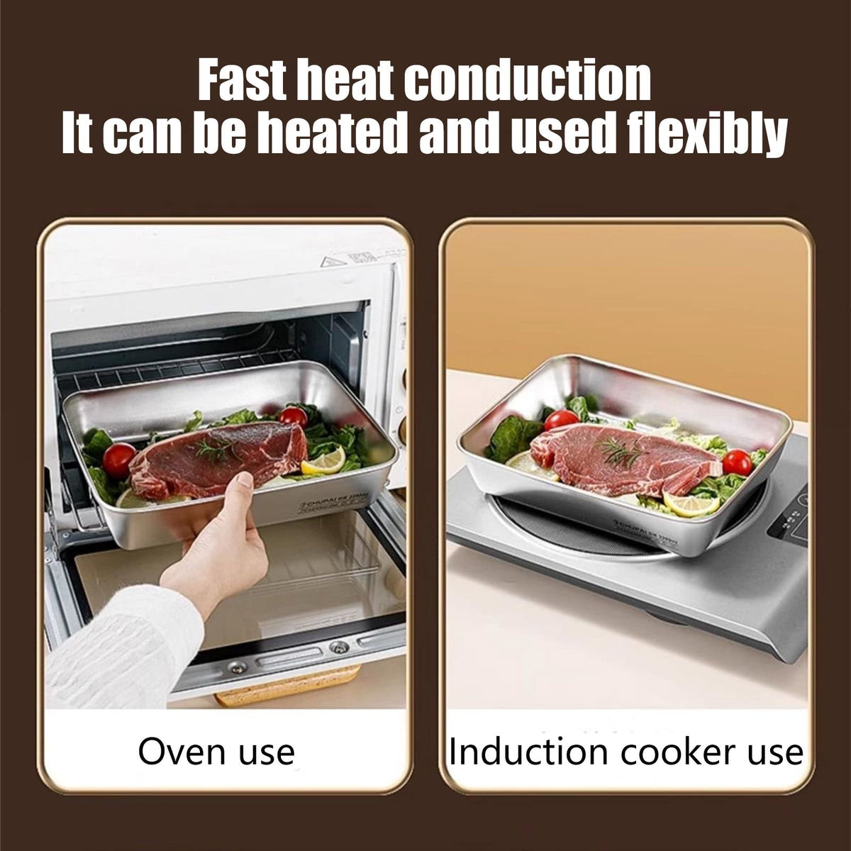 Stainless Steel Fridge Containers (Pack of 3)