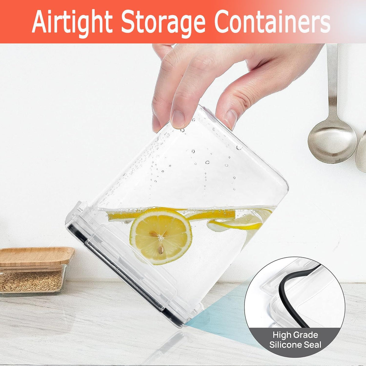 Airtight Food Containers (Pack of 8)