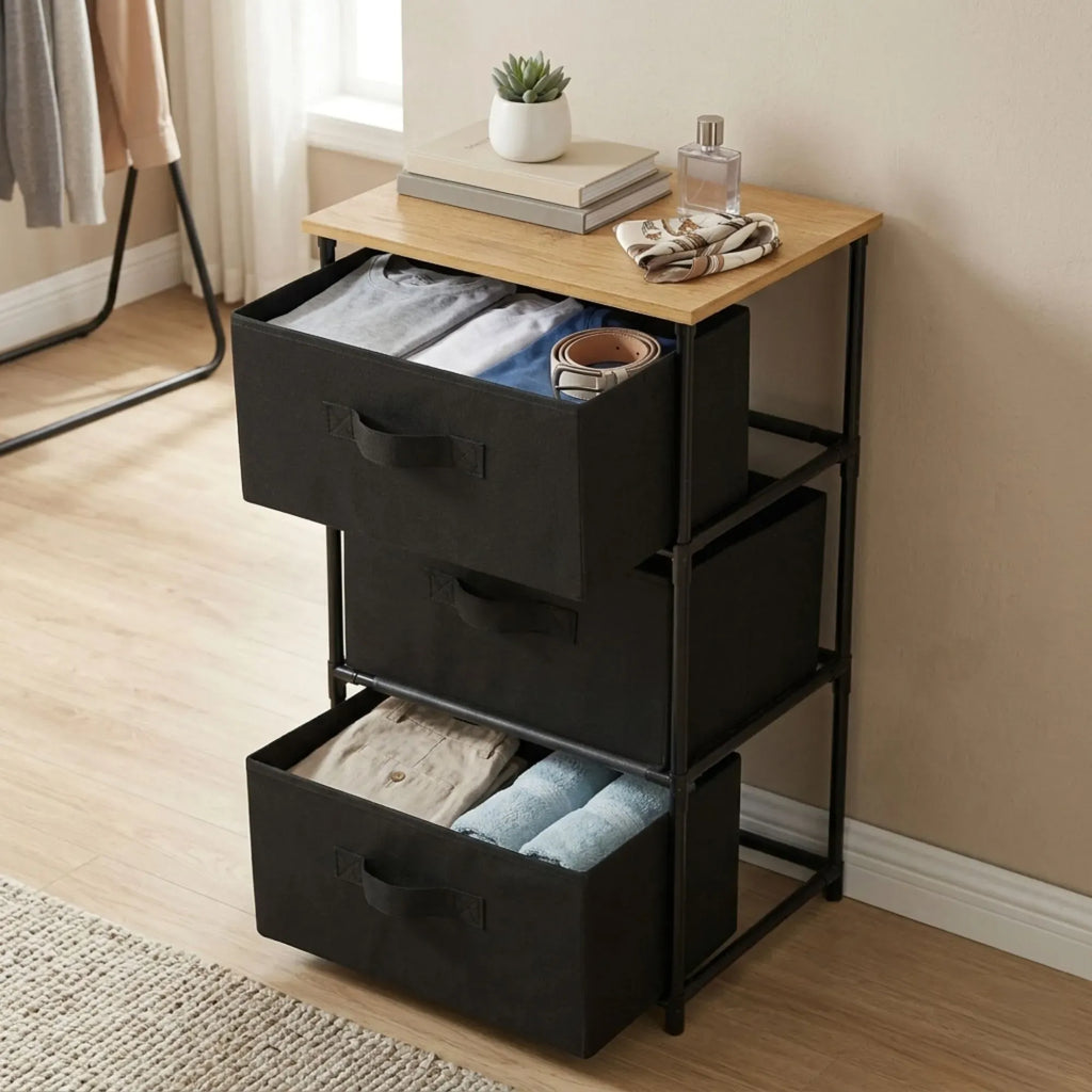3-Drawer Storage Dresser