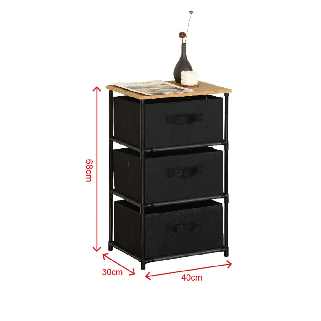 3-Drawer Storage Dresser