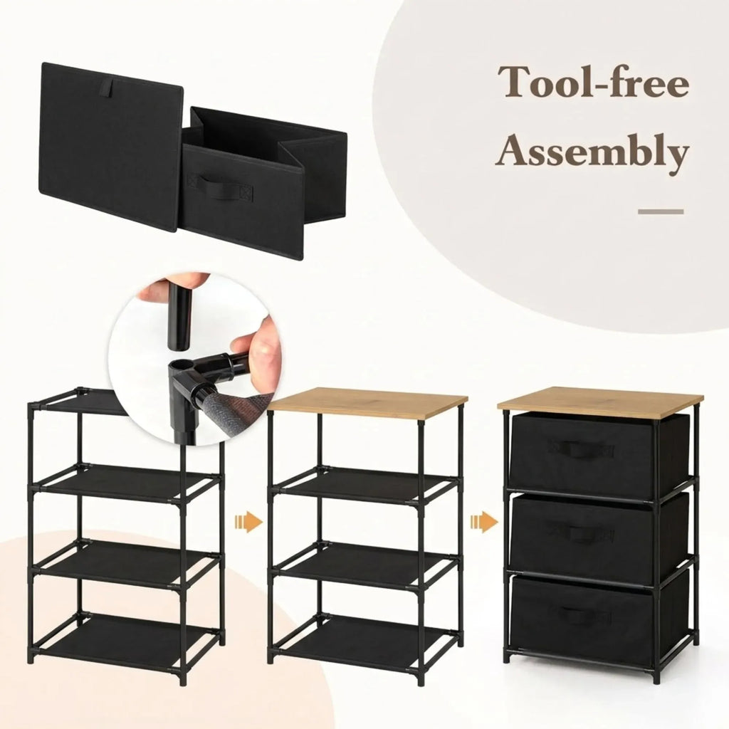 3-Drawer Storage Dresser