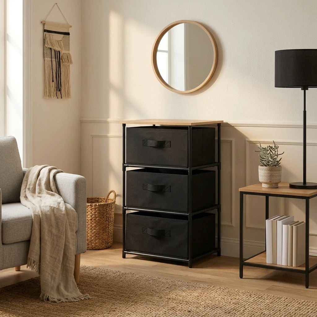 3-Drawer Storage Dresser