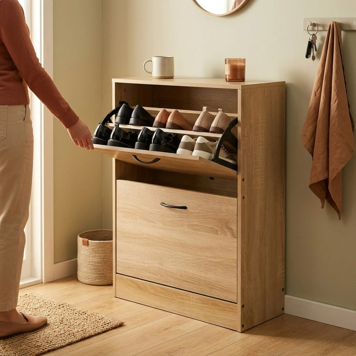 Slim Shoe Cabinet