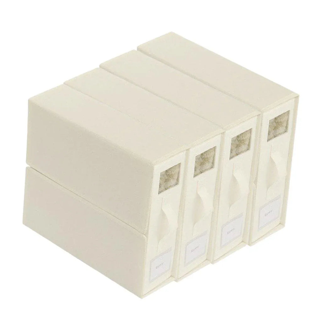 Fabric Storage Boxes (Pack of 4) – Cream