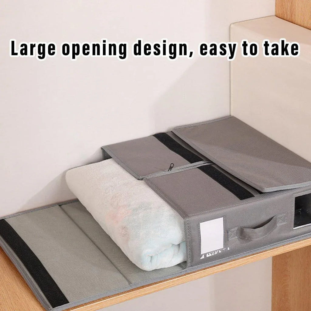 Fabric Storage Boxes (Pack of 4) – Grey