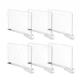 Clear Shelf Dividers (Pack of 6)