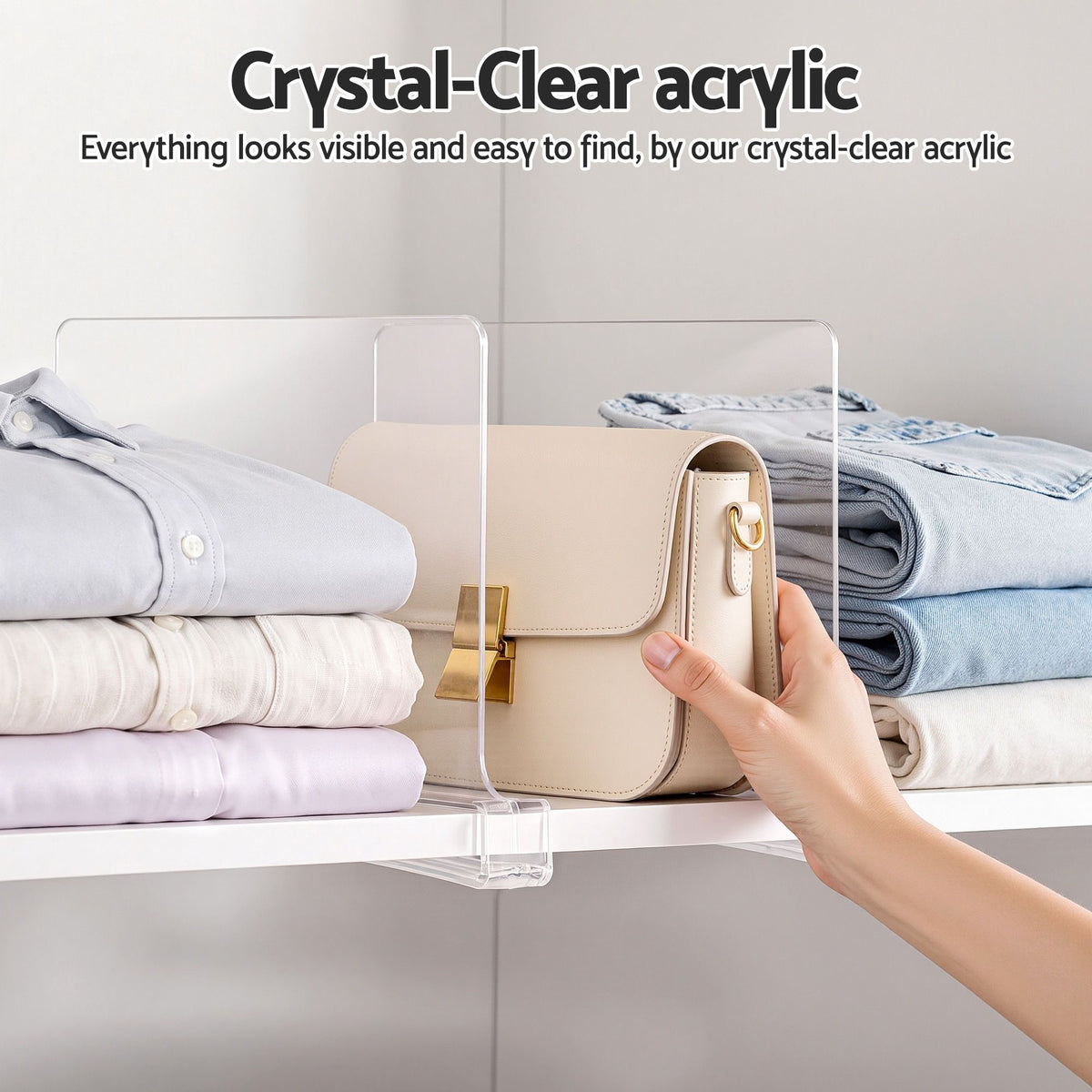 Clear Shelf Dividers (Pack of 6)