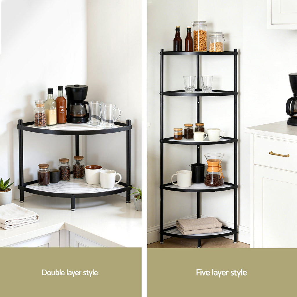 5-Tier Corner Kitchen Shelf